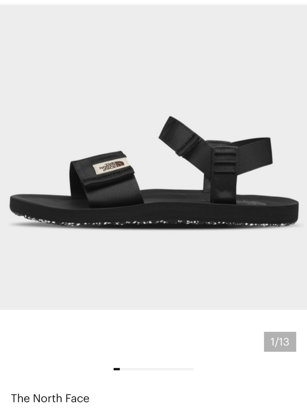 The North Face Skeena TNF Sandals Mens NEW NWT Sz 13 Black Lightweight Gorpcore